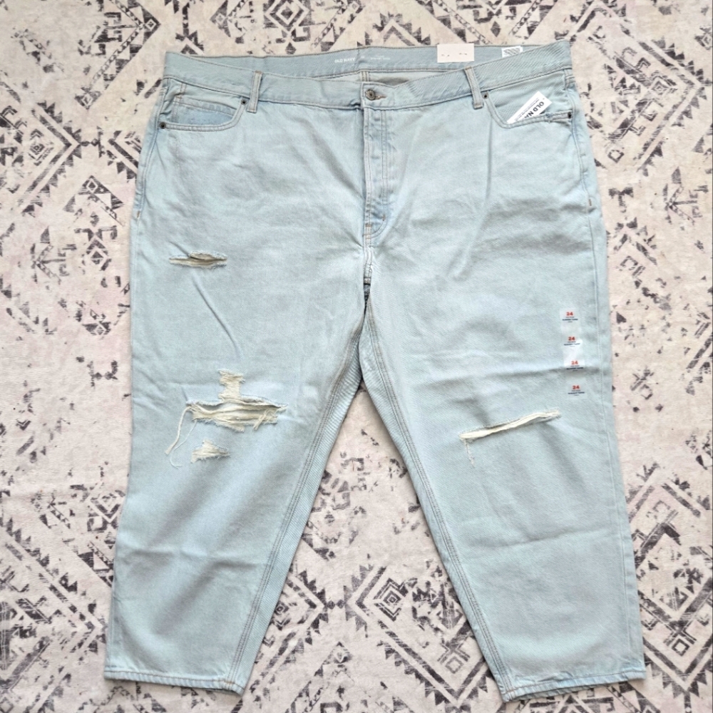 NWT Old Navy, Slouchy Taper Button Up Jeans